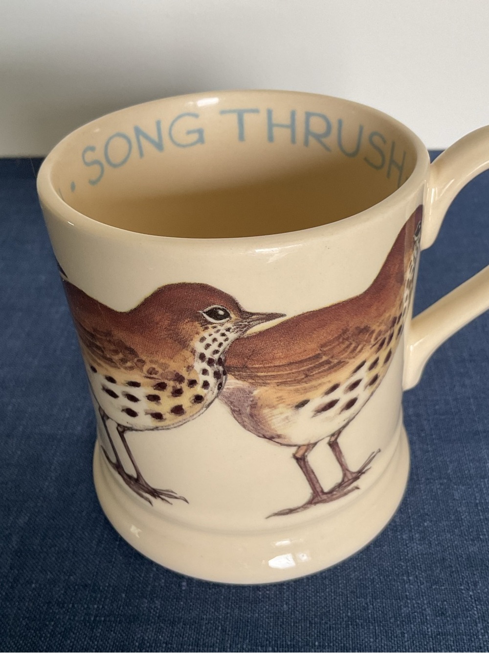 Vintage Emma Bridgewater Song Thrush Ceramic Mug